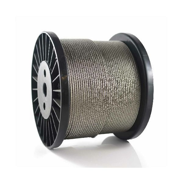 CABO AÇO 1/4 AF GALVANIZADO TRD. 6X7 ROLO 200MTS