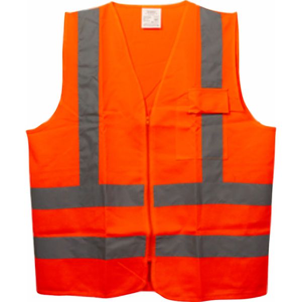 LDI COLETE REFLETIVO LARANJA C/ BOLSO MOD:12011 TAM M