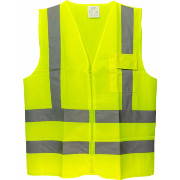 LDI COLETE REFLETIVO VERDE LIMAO C/ BOLSO MOD:12001 TAM XXG