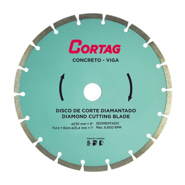 DISCO DIAMANT. CONCRETO / VIGA 230MM 60597 CORTAG