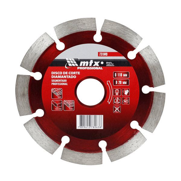 DISCO DIAMANTADO MTX 115MMX20MM SEGMENTADO 731049