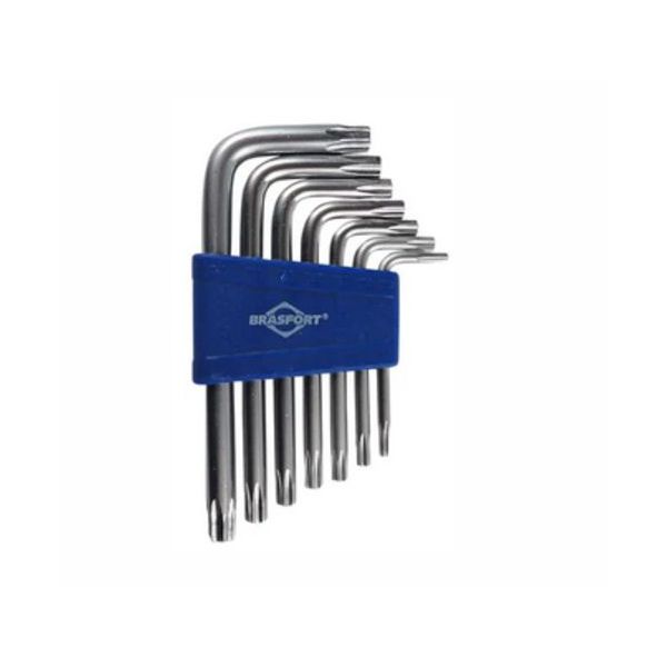 CHAVE TORX JG.T 10 T50 L LONGA 09PCS 7836 BRASFORT