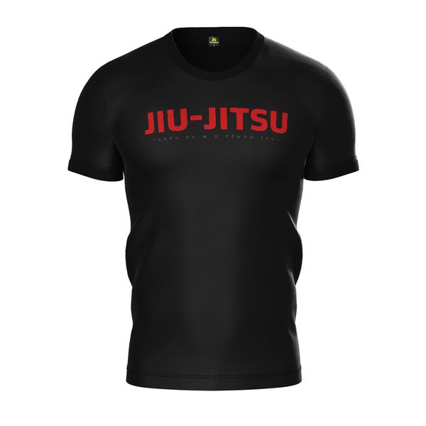 Camiseta Artes Marciais Jiu Jitsu Preta Team Six 