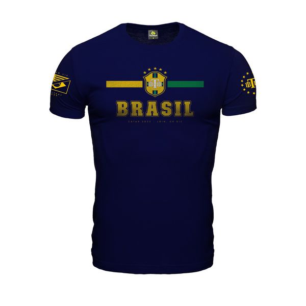 Camiseta Brasil Copa Catar 2022 Team Six Azul
