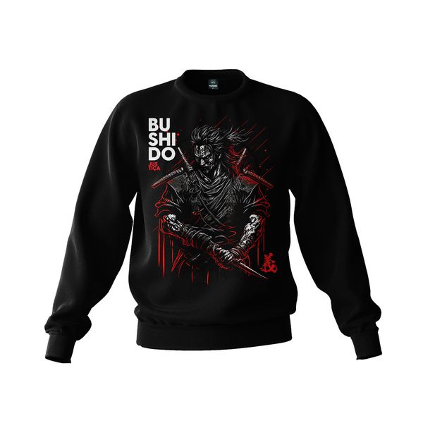 Casaco Básico de Moletom Masculino Bushido Justiça Team Six