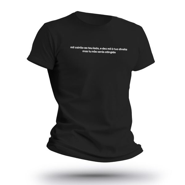 Camiseta Masculina Básica Mil Cairão ao Teu Lado e Dez Mil a Tua Direita Team Six