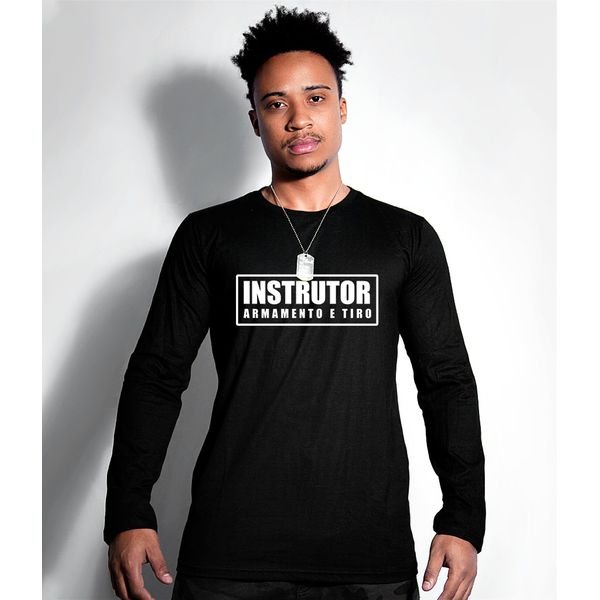 Camiseta Manga Longa Militar Instrutor Team Six