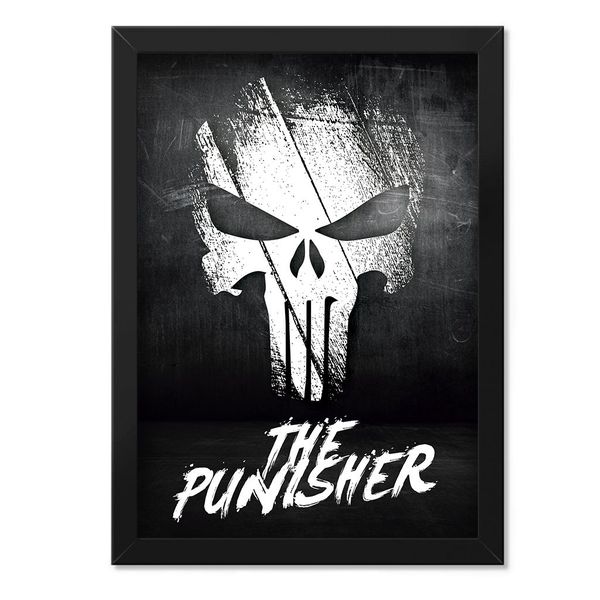 Poster com Moldura Militar The Punisher