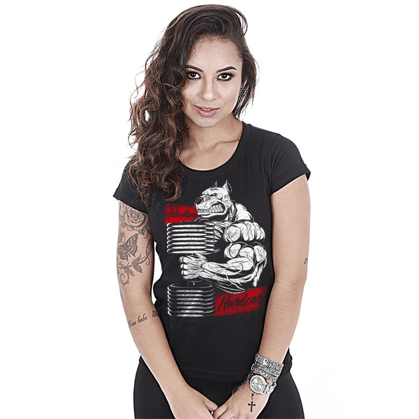 Camiseta Baby Look Feminina Academia Old School Hardcore