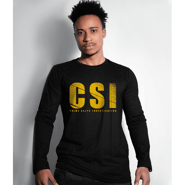 Camiseta Masculina Manga Longa CSI Team Six.