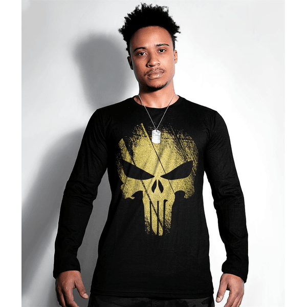 Camiseta Manga Longa Punisher Gold Line