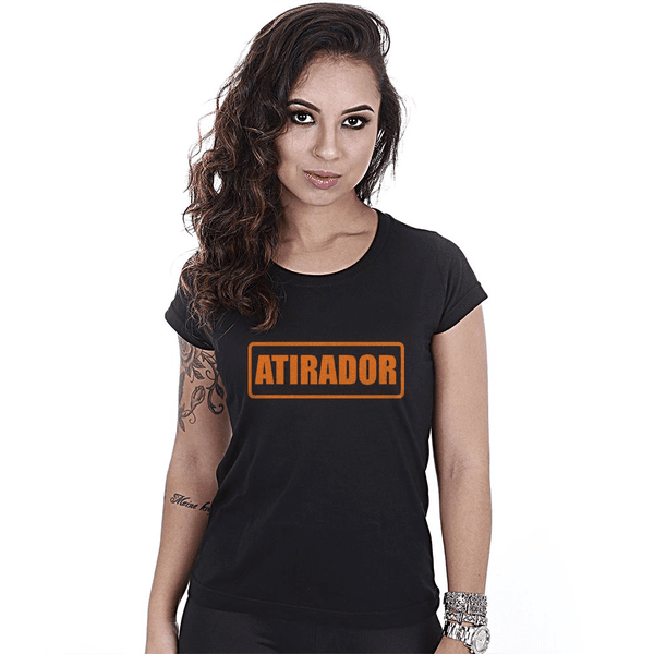 Camiseta Militar Baby Look Feminina CAC Atirador Team Six