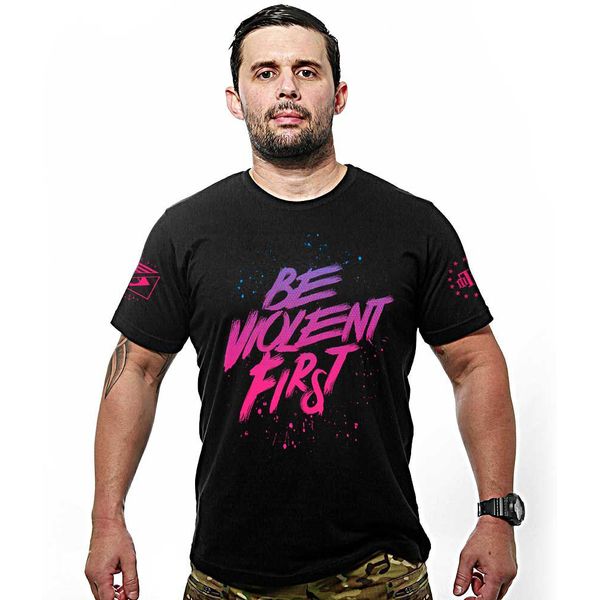 Camiseta Militar Be Violent First Team Six