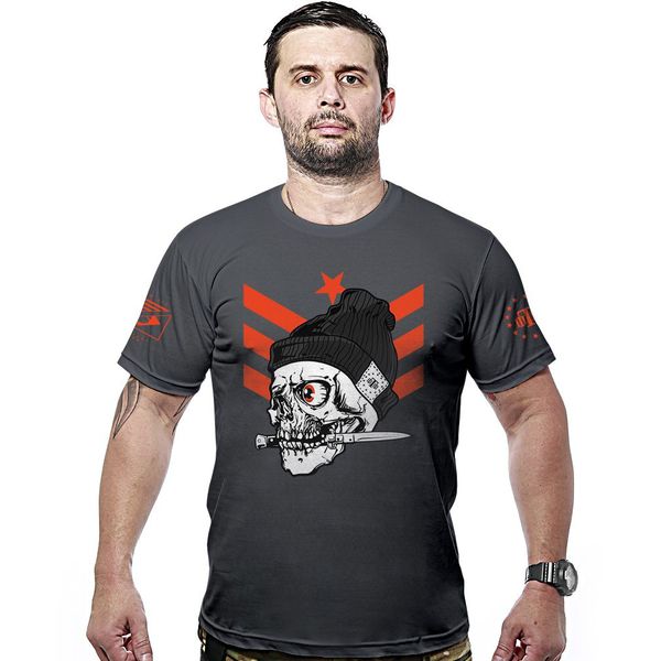 Camiseta Masculina Militar Concept Line Knife Skull Squad Team Six