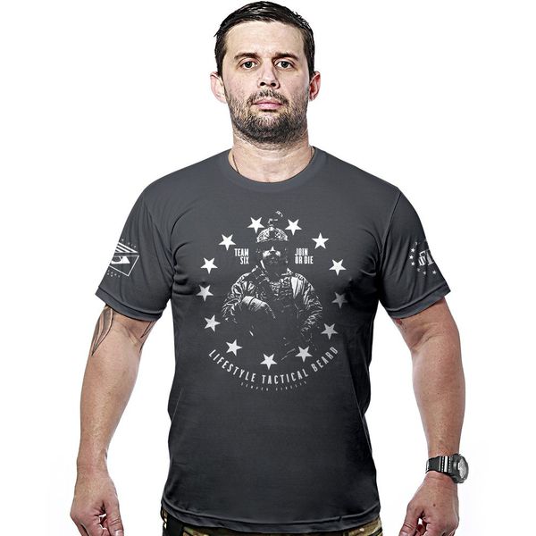 Camiseta Militar Concept Line Team Six Lifestyle Tactical Beard