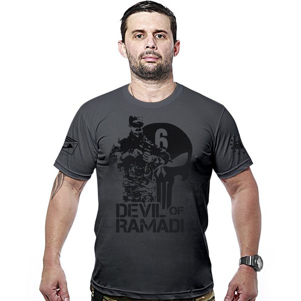 Camiseta Militar Devil Of Ramadi Hurricane Line