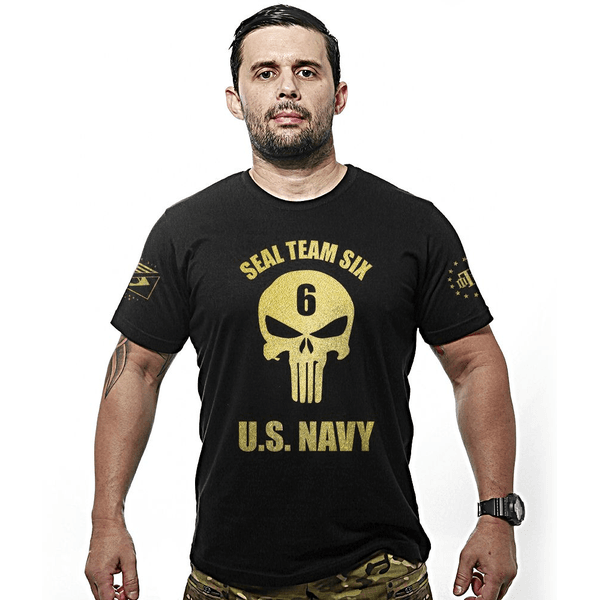 Camiseta Militar Gold Line Punisher Seal Team Six
