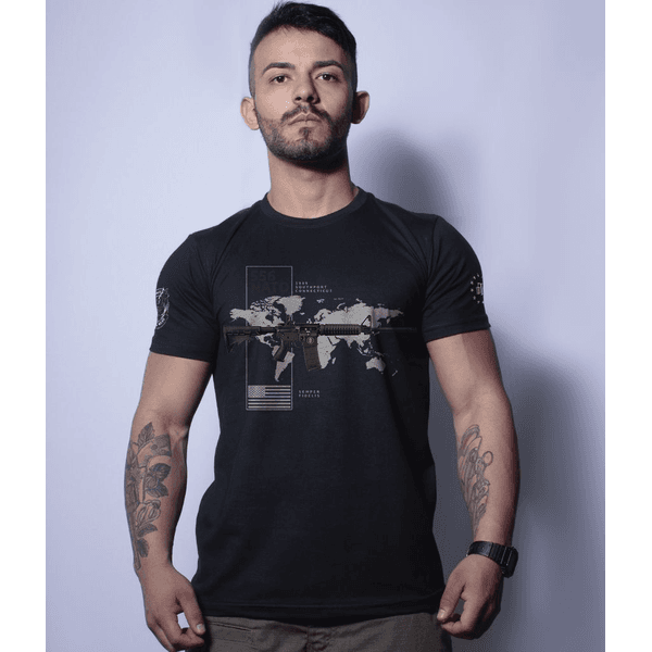 Camiseta Militar Magnata 556 Nato American Guns 