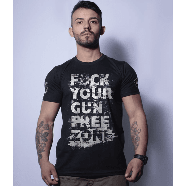 Camiseta Militar Magnata Fuck Gun Free Zone