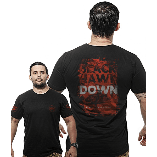 Camiseta Militar Wide Back Black Hawk Down