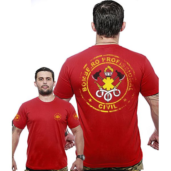 Camiseta Militar Wide Back Bombeiro Civil Profissional
