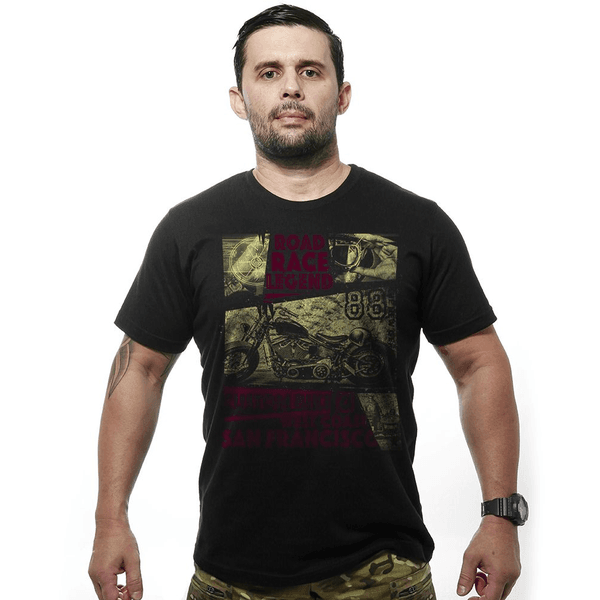 Camiseta Motorcycle Old School Race Legend