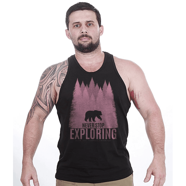 Camiseta Regata Never Stop Exploring