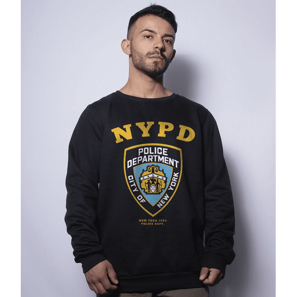 Casaco Masculino Básico de Moletom NYPD New York City Police Department Team Six.