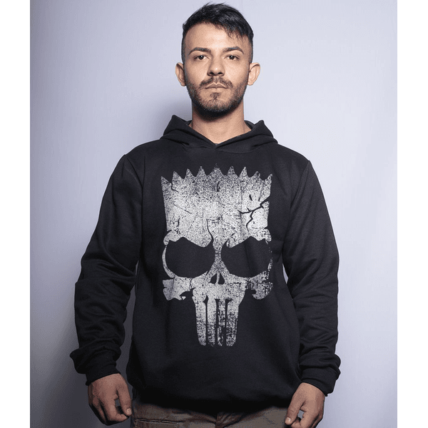 Casaco Militar Com Capuz Punisher Bart