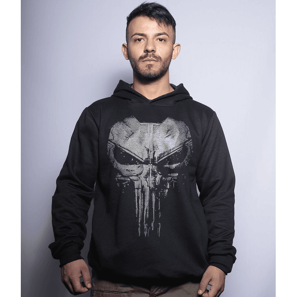 Casaco Militar Com Capuz Punisher Plate
