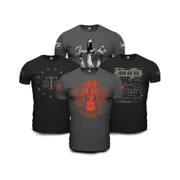 Kit 4 Camisetas Militares Masculinas Concept Line Join Or Die 