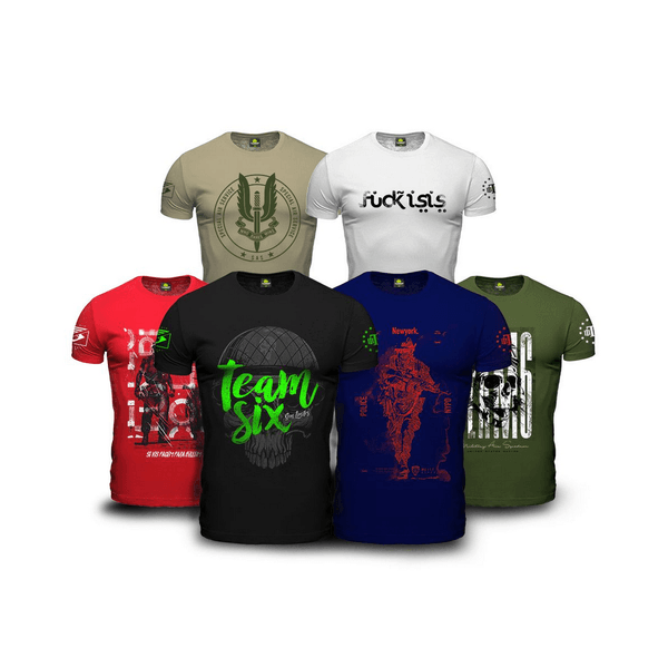 Kit 6 Camisetas Militares Masculinas Lendário