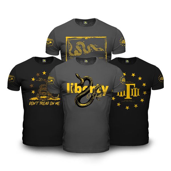 Kit Liberty Mamba Negra 4 Camisetas Táticas e Militares Team Six