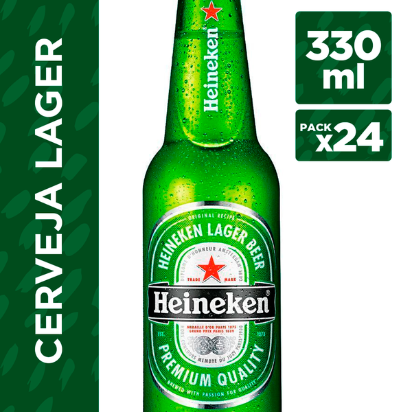 CERVEJA 330ML HEINEKEN LONG NECK UN