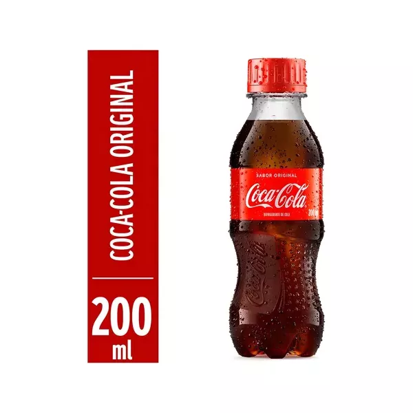 REFRIGERANTE 200ML COCA COLA PET