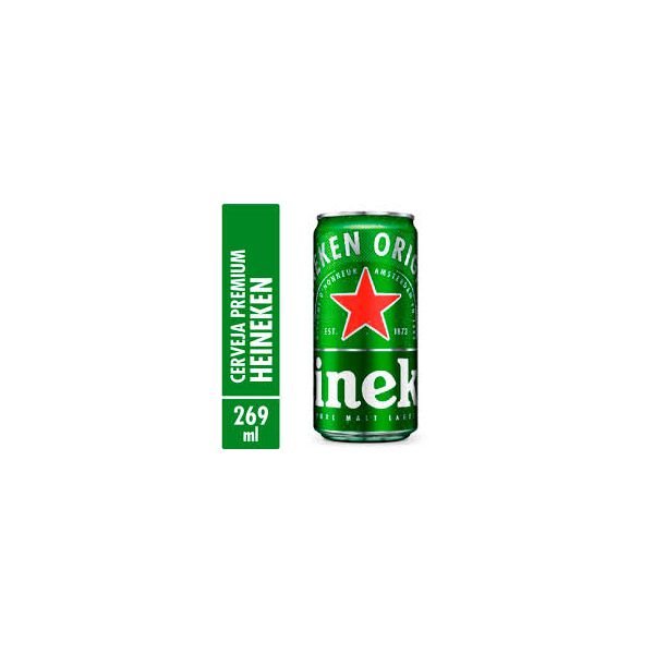 CERVEJA 269ML HEINEKEN LATA UN