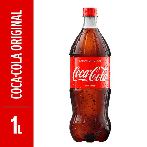 REFRIGERANTE 1L COCA COLA PET DESCARTÁVEL