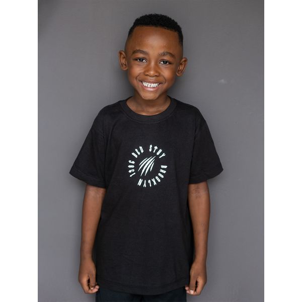 CAMISETA TRADICIONAL CIRCLE INFANTIL PRETO/BRANCO