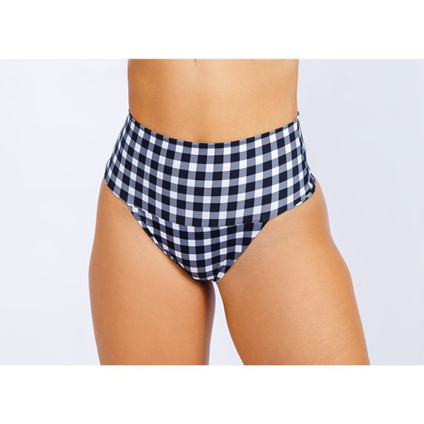 Calcinha Hot Pants Avulso - Xadrez Preto