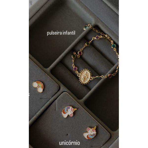 Pulseira Infantil Nossa Senhora Ouro