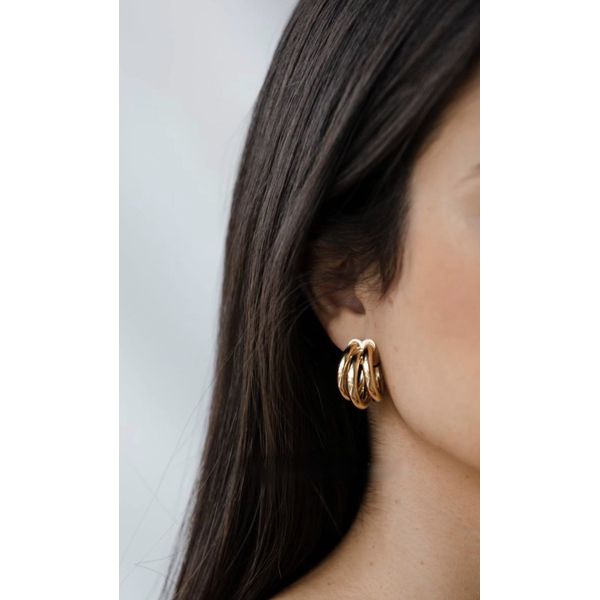 Argola Tripla Ouro 