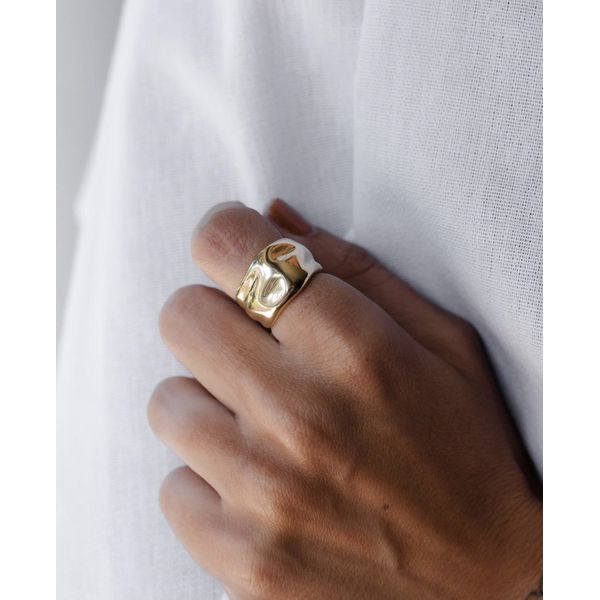 Anel Organic Ouro 
