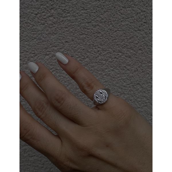 Anel Dedinho Smile Ródio