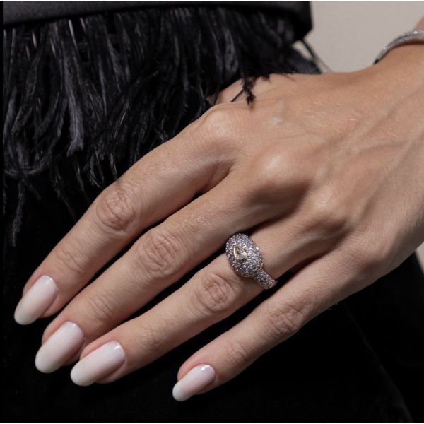 Anel Cravejado Gotinha 