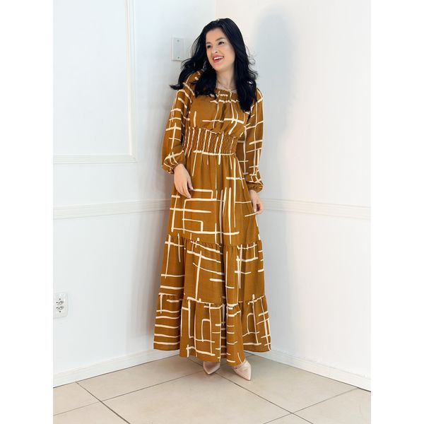 Vestido Longo Multi Color 
