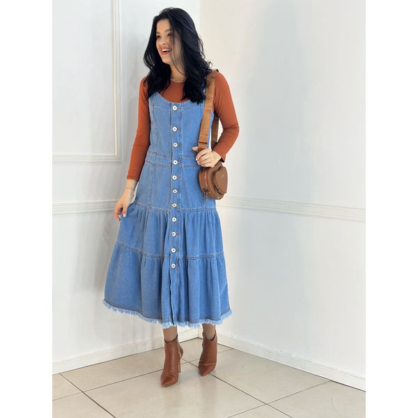 Jardineira Jeans 
