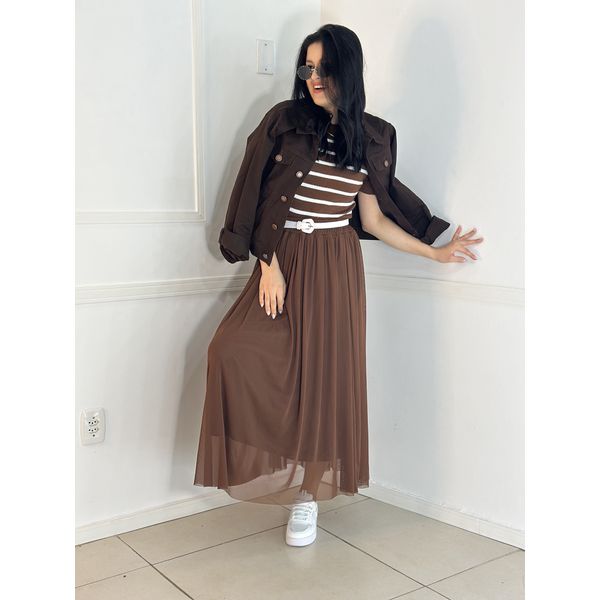 Jaqueta Jeans Marron 