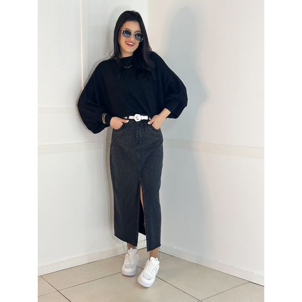 Blusa Morcego Preto 