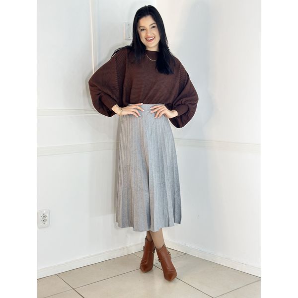 Blusa Morcego Marron 