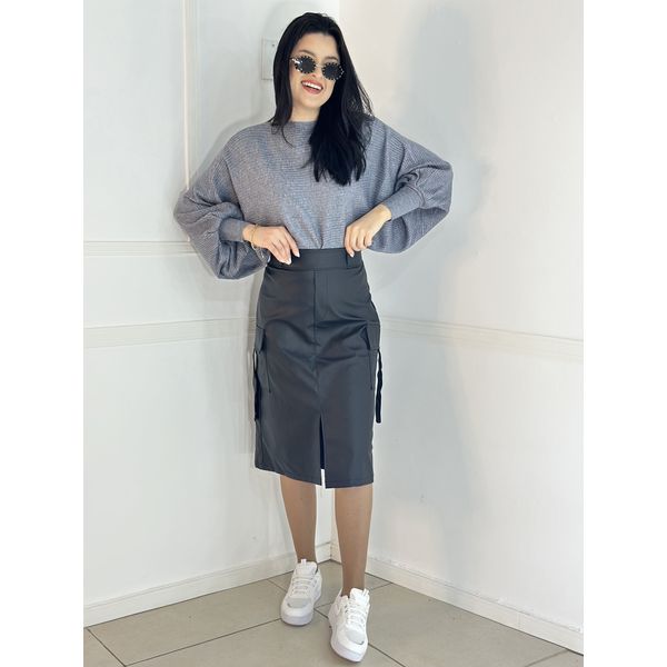 Blusa Morcego Cinza 